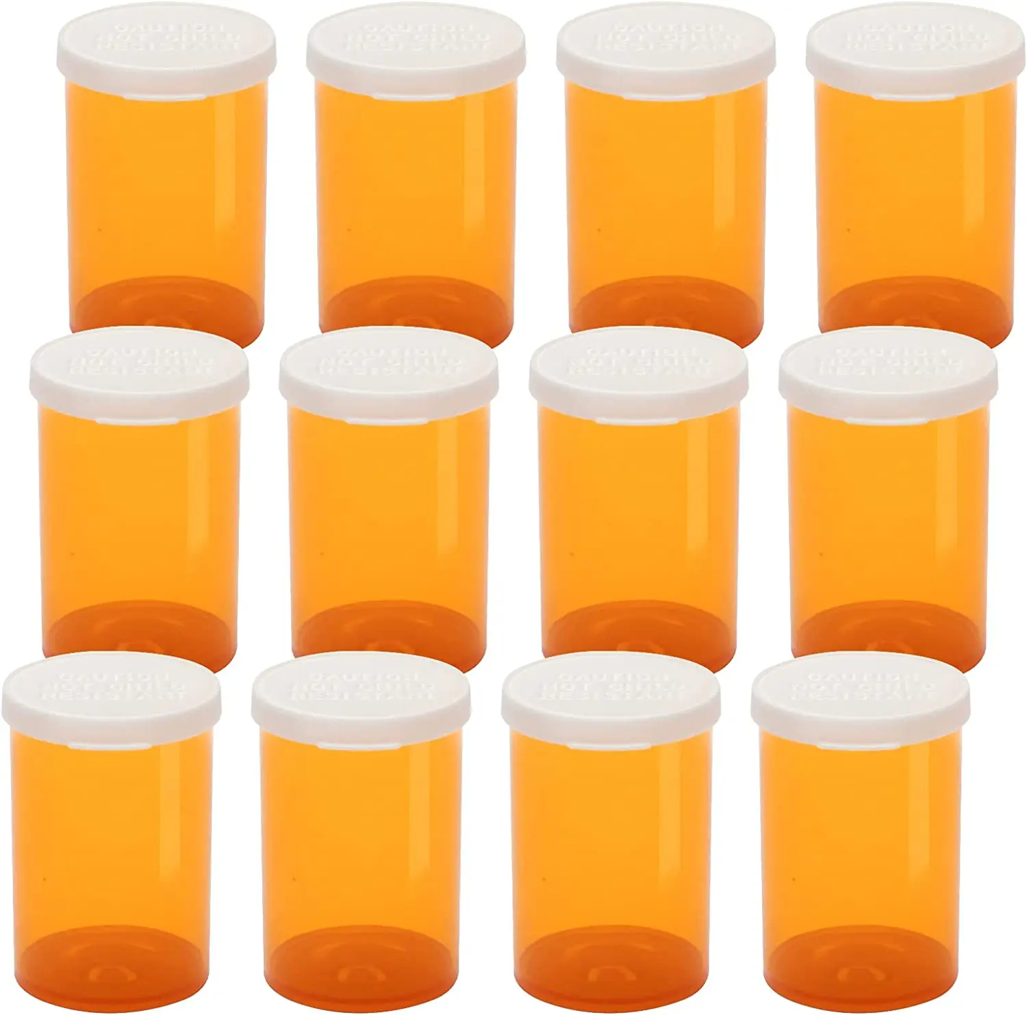 Plastic Medicine Pill 6 Dram Child Resistant pop top tubes Medicine candy Pill Dispenser Organizers