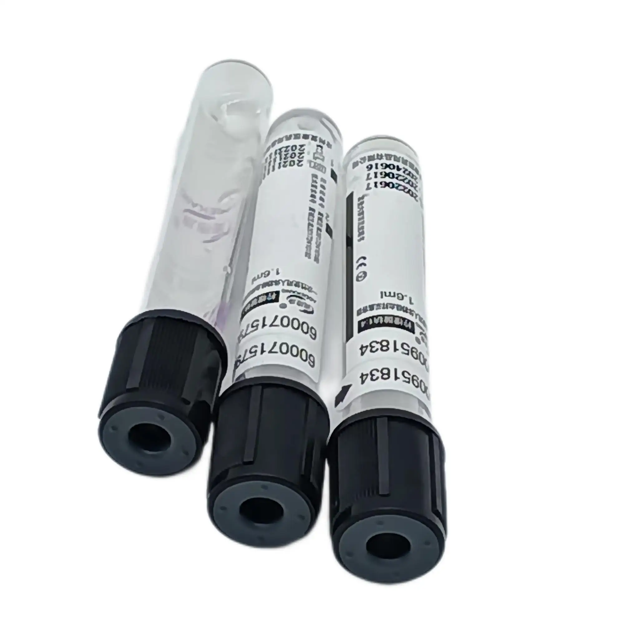 Black lid Blood sampling collect tube Disposable human venous blood collection container
