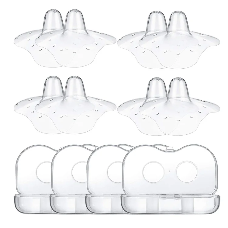 Wholesale BPA Free Silicone Adult Nipple Protector for Feeding Baby with Medium Flow