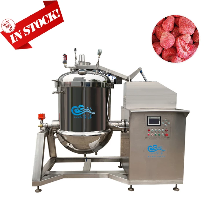 High Efficiency Sugar Soaking Cooking Pot Machine Vacuum Cooking Equipment Candied Mango Fruit Cooking Pot