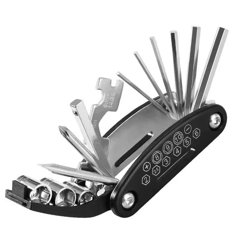 Multifunctional Bicycle Repair Tool Set Carbon Brush for Mountain Bike and Cycling Manufactured Bike Repair Kit