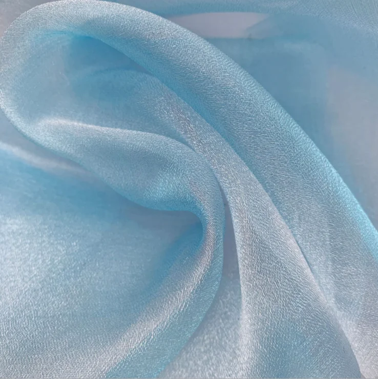 classic shiny fat organza for dress