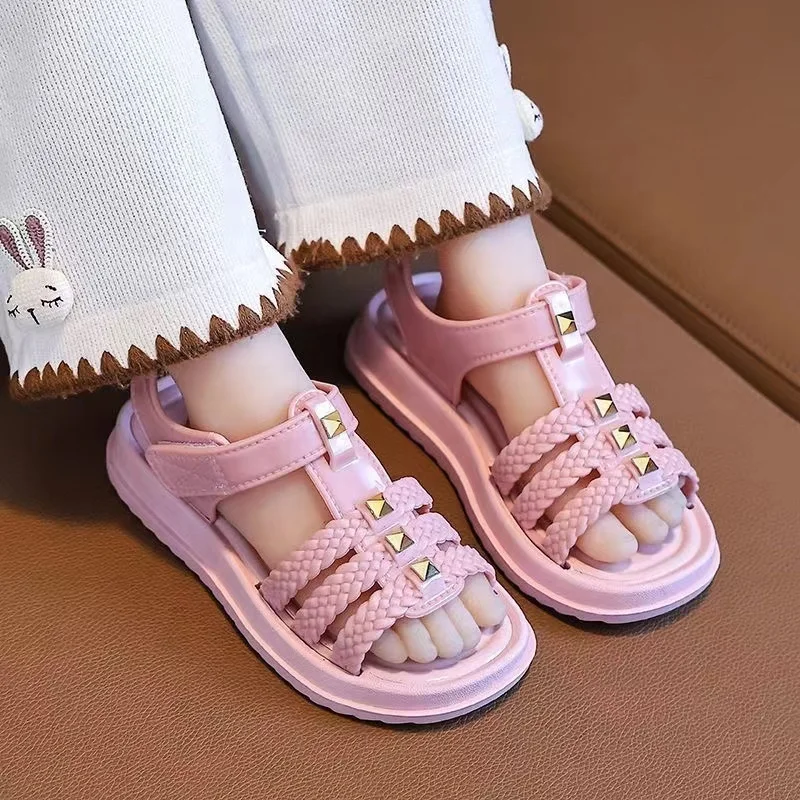 Footwear wholesale PVC Children sandal Summer girls Slides slipper  kidsBeach Sandals Shoes