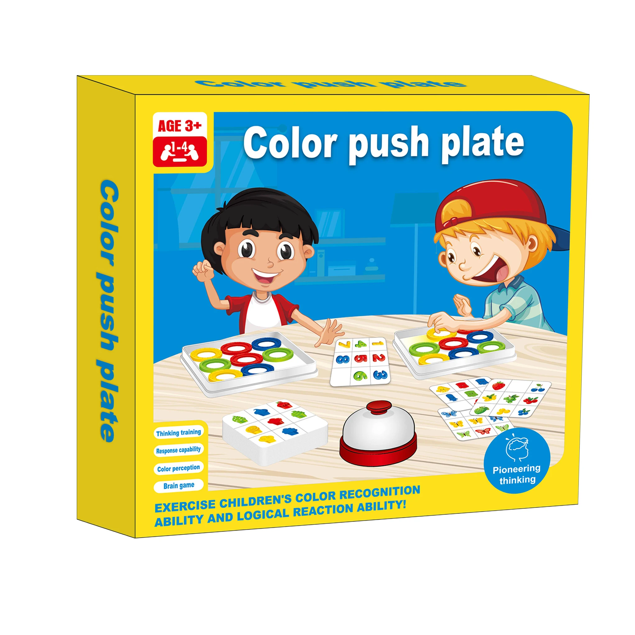 Hot sale child color push plate Exercise response speed brain kids games toys board