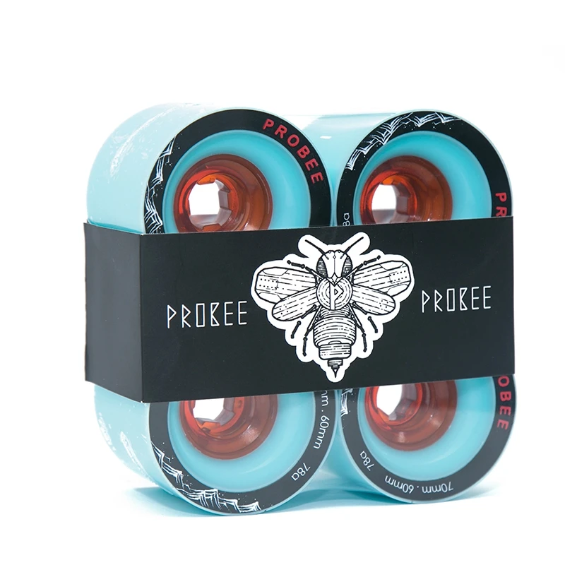 Hot sale Longboard 78A Skateboard wheels Freeride Dancing Downhill Long Board Wheels Logo Custom Print Polyurethane 70mm 66mm