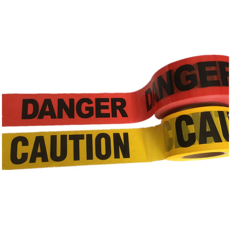 Non adhesive PE barrier tape safety marker hazard warning belt