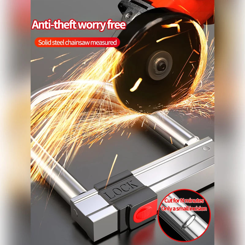 Xunting Wholesale Heavy Duty Motorcycle Bike Bicycle Key U-Lock Anti Theft U Shape Lock