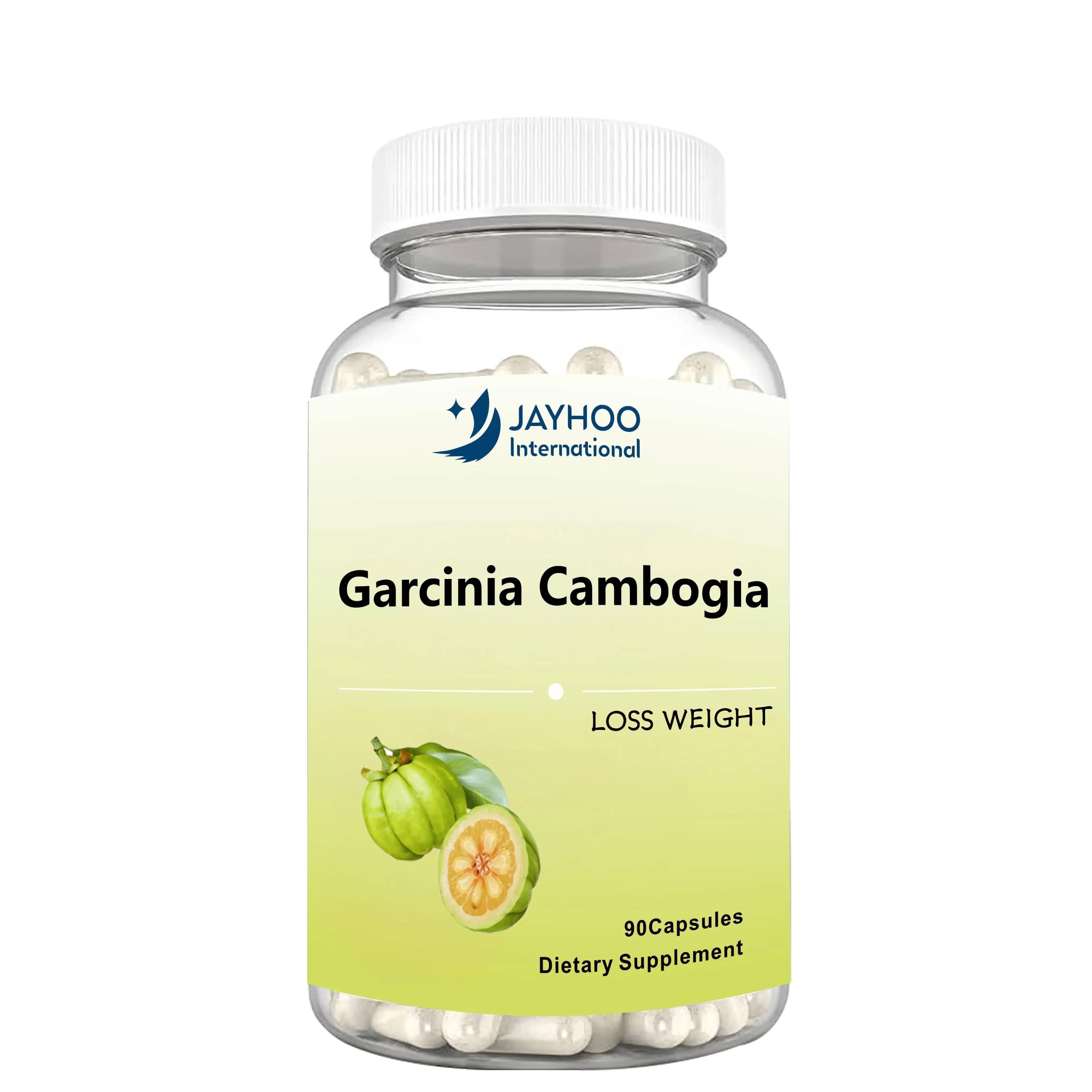 OEM/ODM Garcinia cambogia дополнительный содержащий 1600 мг экстракт гарцинии Камбоджии 90 веганских капсул