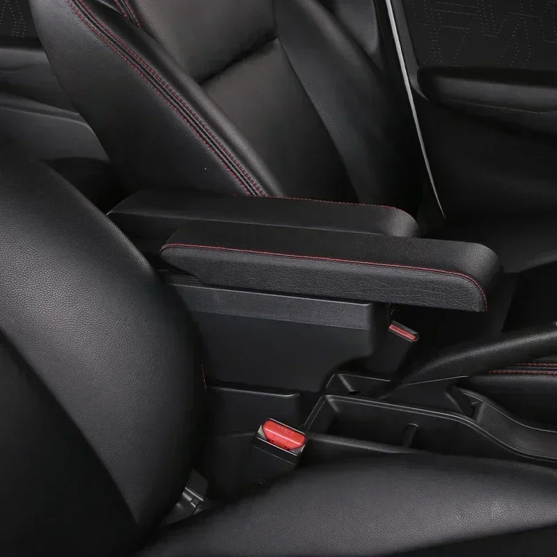 TONC Custom-Fit Center Console Armrest Box for 2012 Opel Astra, Enhanced Storage with USB Charging Port and Cup Holder