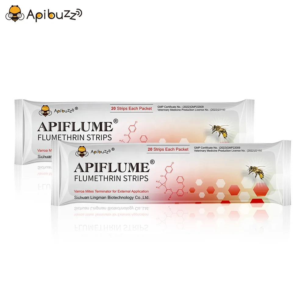Бесплатная доставка Apibuzz Apiflume Flumethrin 20 полосок Anti Bee Varroa Mite полоски оборудование для пчеловодства Apicultura