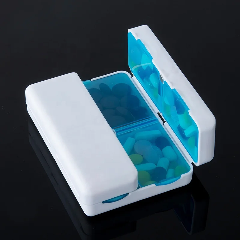 Eco-friendly Portable Mini Pill Box Plastic Weekly 7 Compartment Pill Organizer PP+Magnet Medicine Case Pill Storage Cases