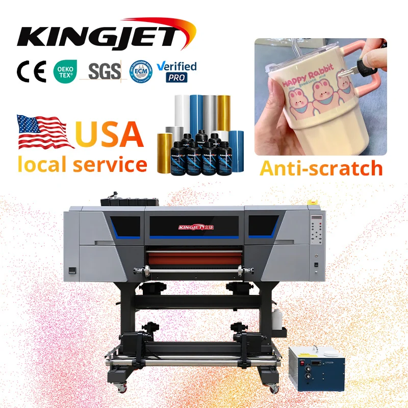 Kingjet uvdtf принтер с ламинатором dtf uv печатная машина Бутылка Мобильный чехол impresora