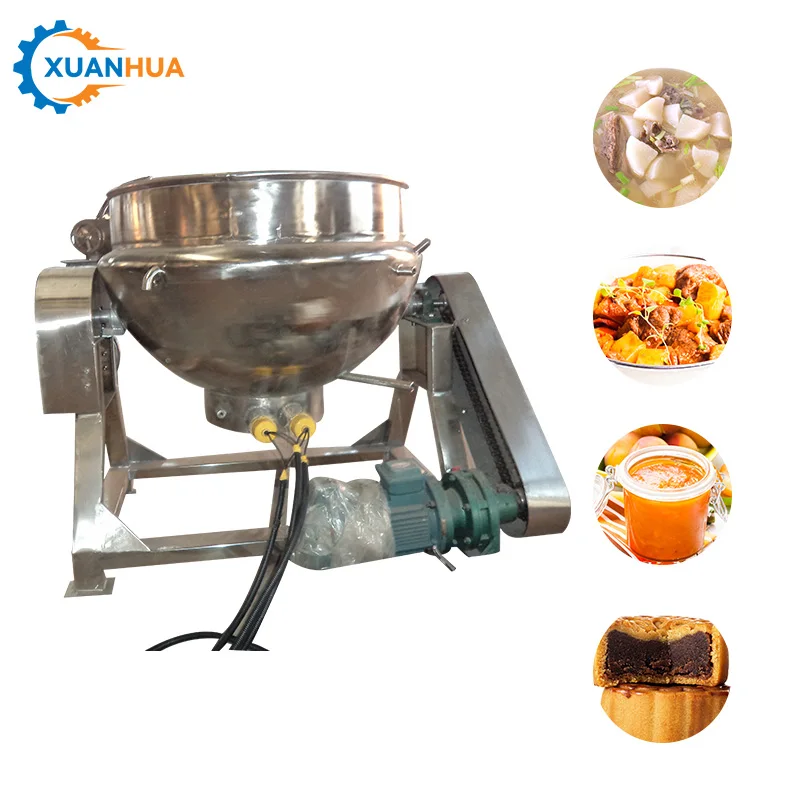Electric gas electric soup jam heating mixer double jacketed industrial cooking ghee boiler
