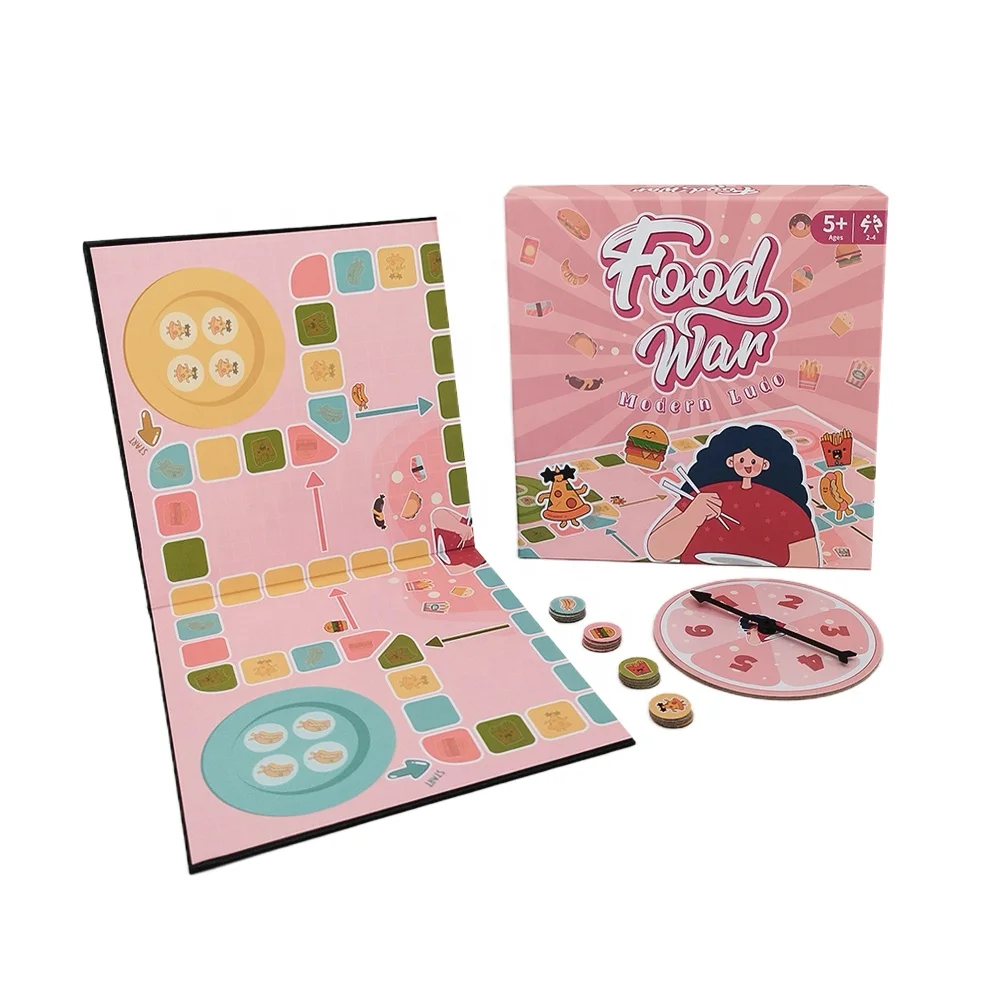 Portable Classic Strategy Game Set Family Dice Games Set Ludo Magnetic Folding Travel Board Game for family