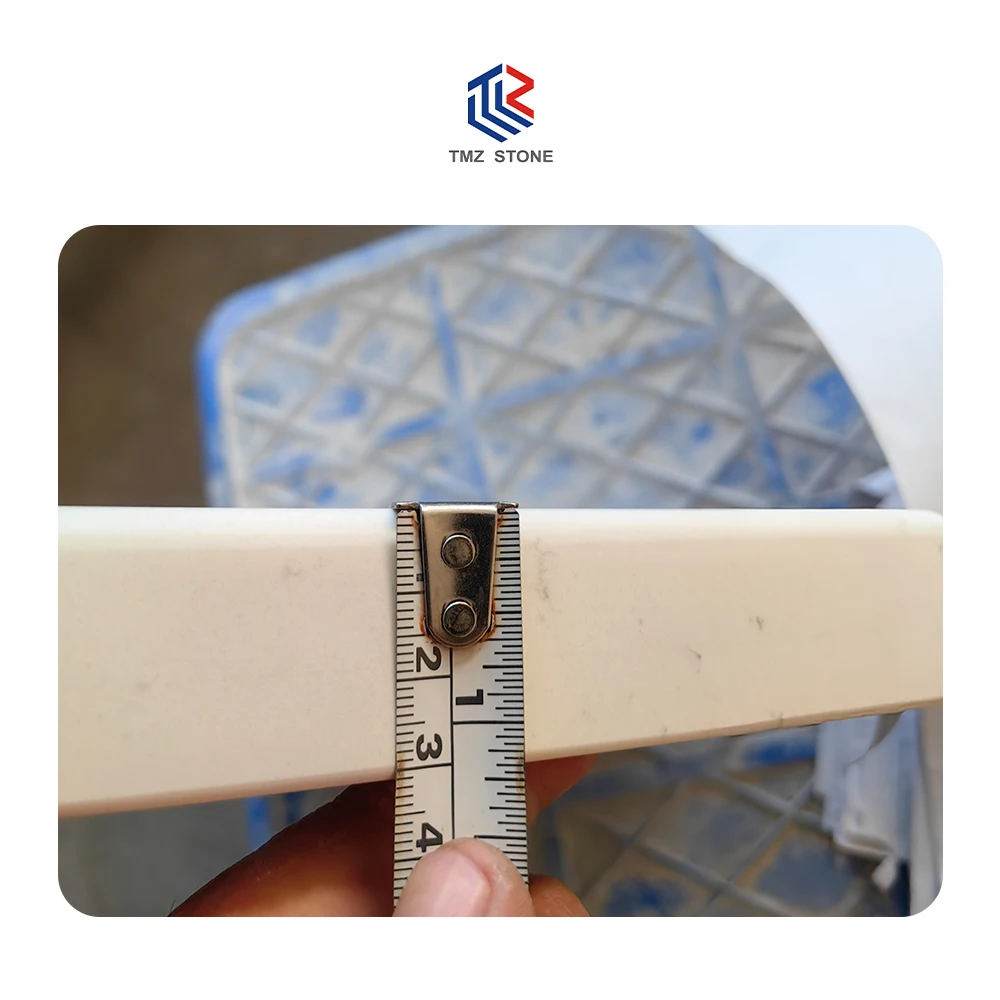 TMZ OEM/OEM Carrara Quartz Table 4044 Bianco Carrara Quartz Table Furnitures for Interior Decoration