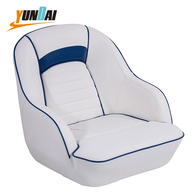 Deluxe Hot Selling Pontoon Captain Bucket Seat with Boat Seat Cover Wholesale Swivel Fishing Pontoon Boat Seats