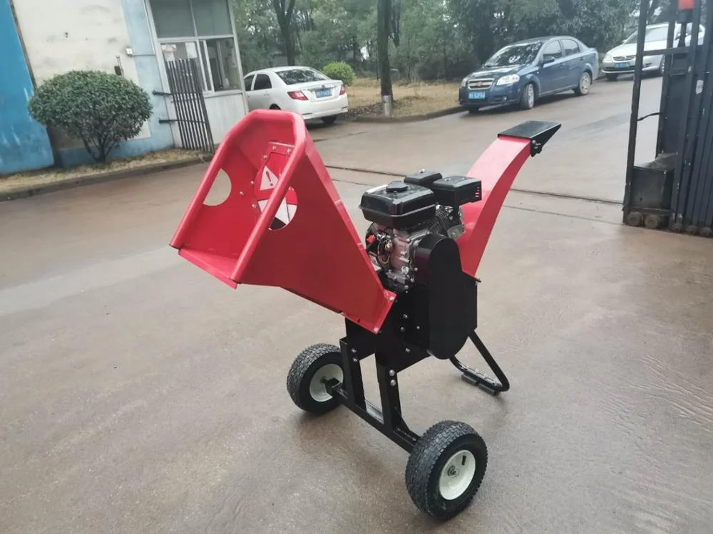 6.5HP 3 Inch Gasoline LIFAN Engine Wood Crusher Wood Chipper Shredder Machine CE