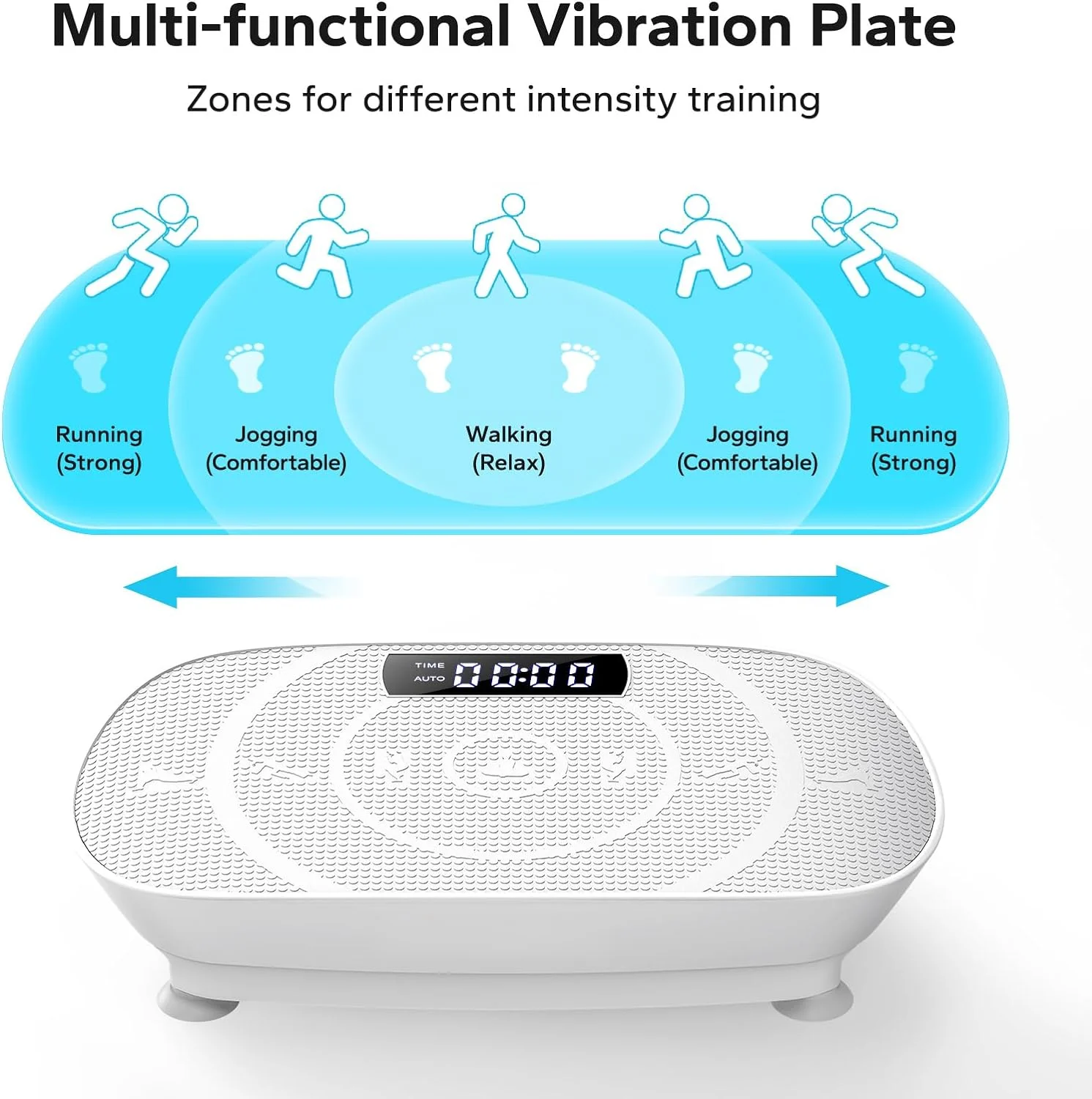 2024 Best Selling Crazy Fitness Massage Vibration Plate Exercise Machine with Motor Speed Control for Loss Weight