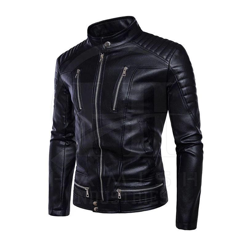 wholesales real men coat with sheep long coat can custom plus size men veste en cuir homme jacke Leather jacket
