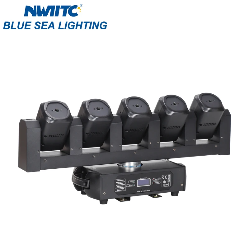 Full-Color RGB 5*5W multi-head Laser Light Moving Head Stage Lighting for KTV Bars Banquet Halls Indoor Nightclub DJ Event Light