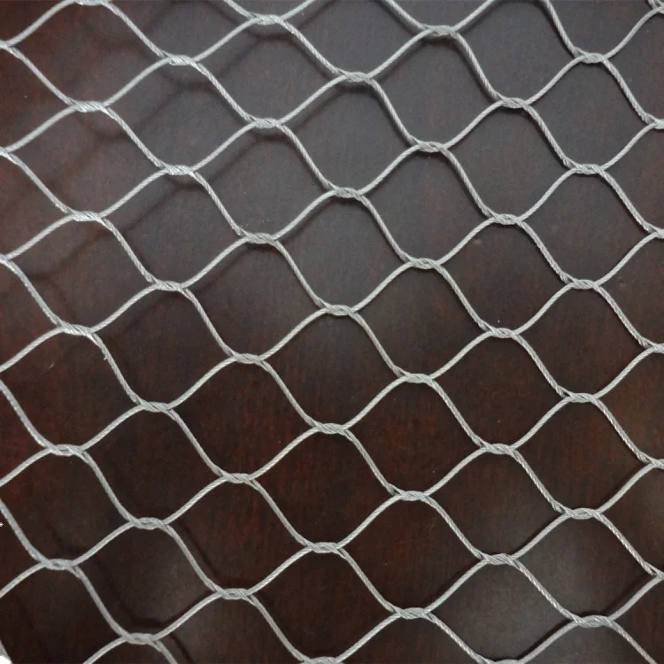 304 или 316 проволочная сетка из нержавеющей стали, вольная сетка, ограждающая сетка для животных, сетка для зоопарка, гибкая проволока, кабельная сеть для птиц