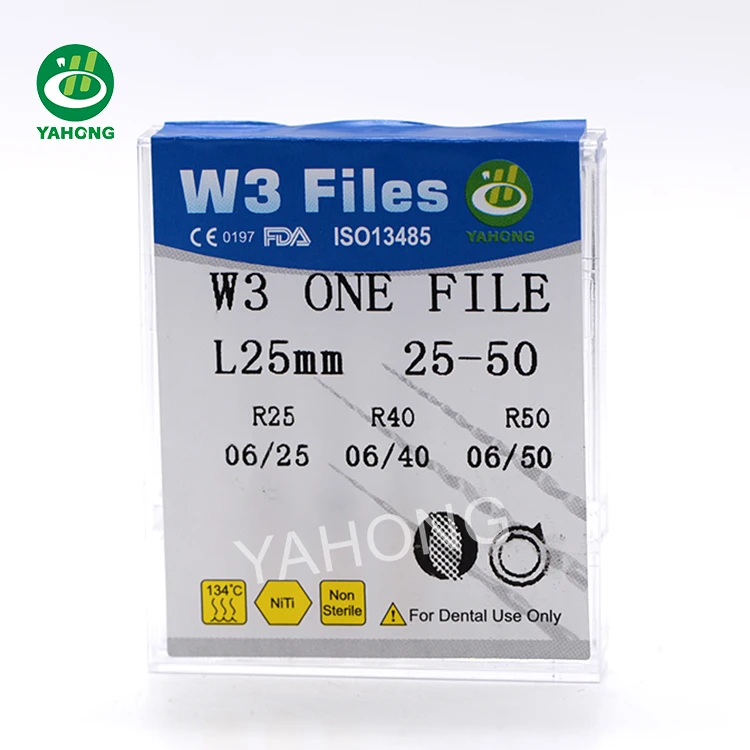 Manufacture Price W3 Endodontic Dental Endo Niti Root Canal Files Wave One Gold Super File for Dentist Consumptions