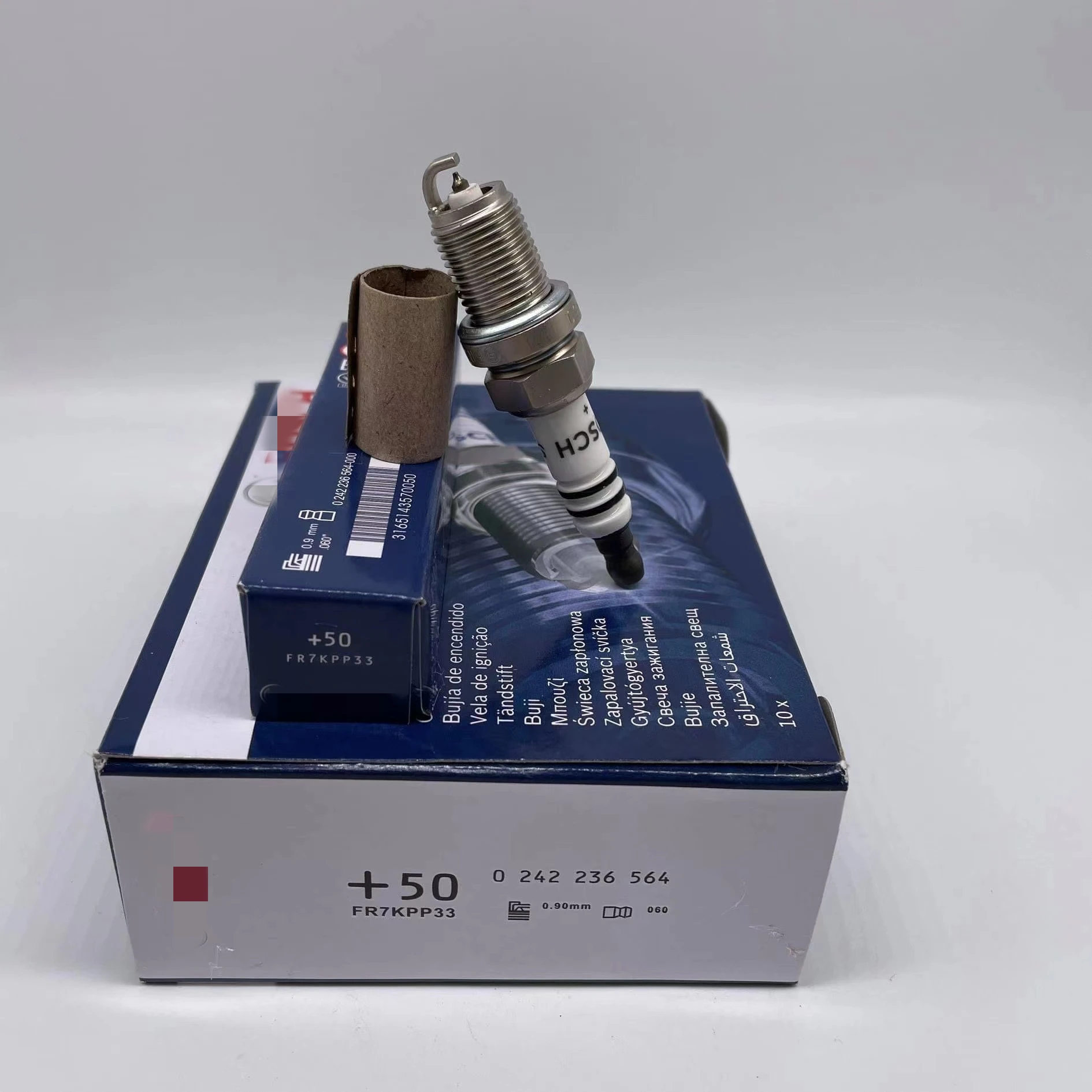 OEM 0242235666 Подлинная иридиевая Свеча зажигания для BOSCHs FR7DC + 7955 8 детали автомобильного двигателя