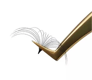 Private label las extension supplies easy fan soft pbt lashes mink easy fan eyelash extensions mixed trays