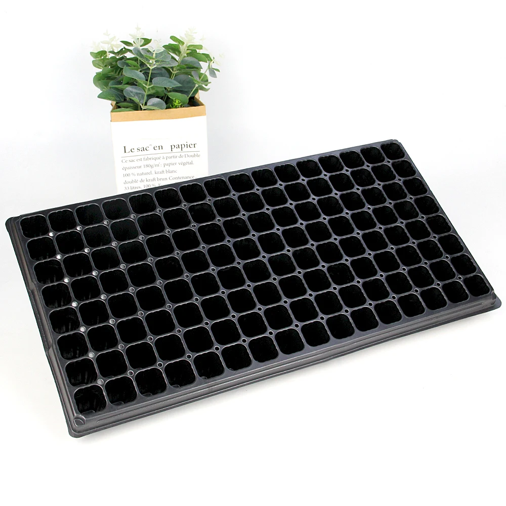 128 Cells Seed Plant Germination Vegetables Flower Growing Tray Garden Seedling Nursery Trays