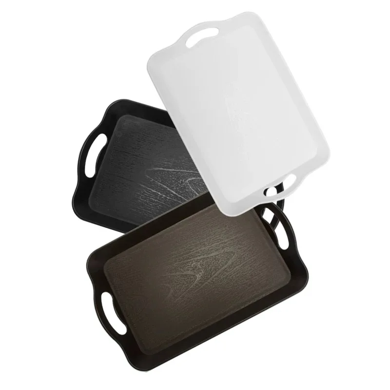 
Popular plastic multi-color rectangular tray fast food tray fruit dish serving plate cake tray 