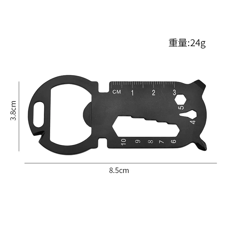 Manufacturers wholesale outdoor multi-functional EDC tool card creative bottle opener keychain portable multi-purpose tools