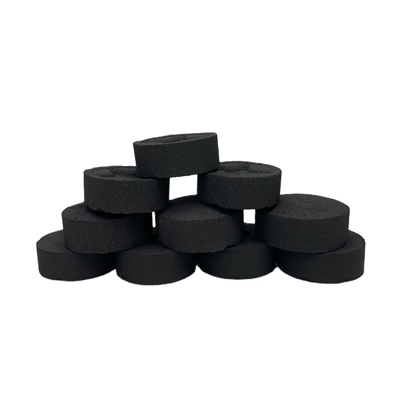 Bakhoor Hookah Mubkhara Loban Charcoal Smokeless odorless Tasteless Fast Burning Flammable Arabic Shisha Round Charcoal Coconut