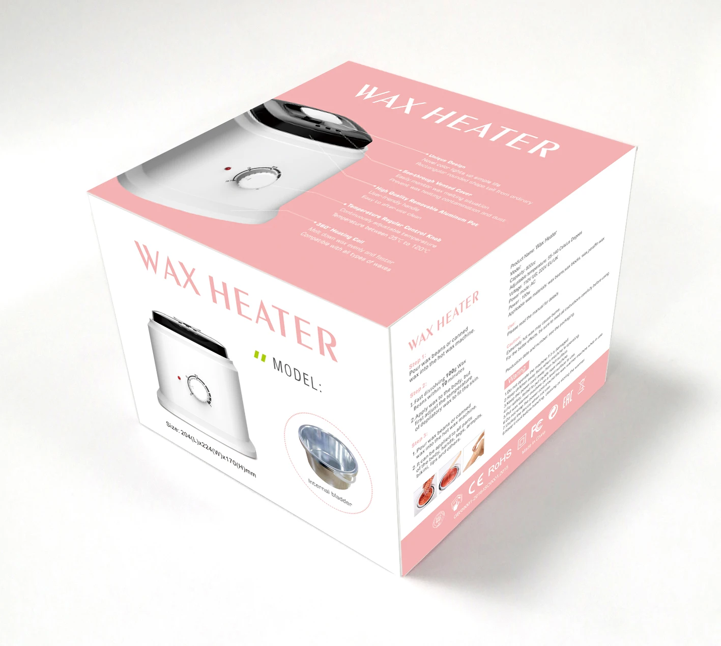 Love Crazy AX-800 High Quality Depilatory Wax Melting Pot Large Hair Removal Melter Customized color and logo