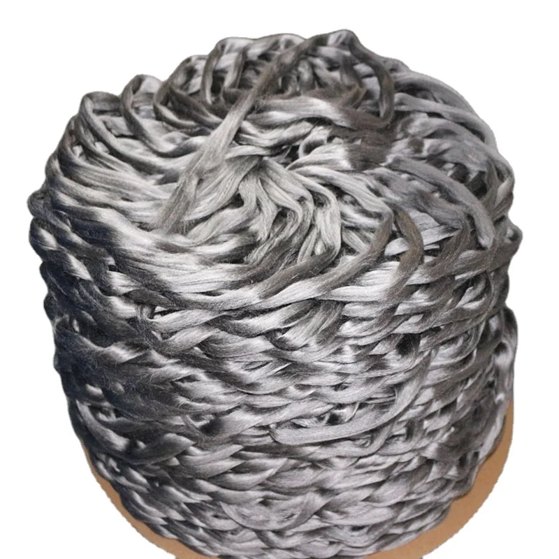 Promotional Conductive 100% Fiber Sewing Thread Silver Metal Blended Yarn