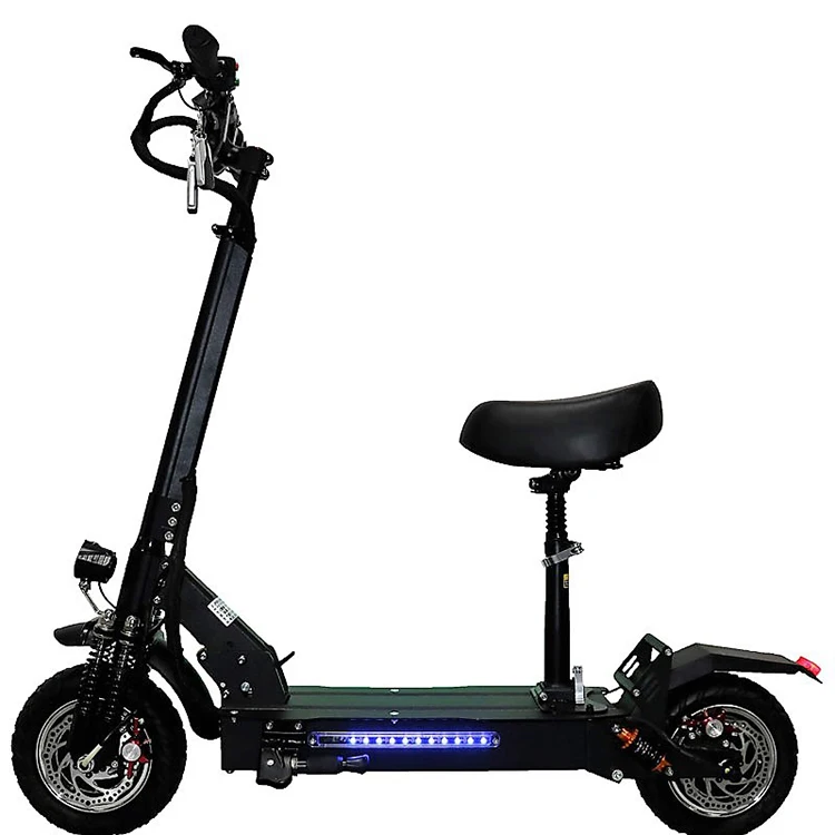 
electric scooter for adult off road aluminum alloy fat tire fast long range foldable dual motors e scooter with 2000w 60v 