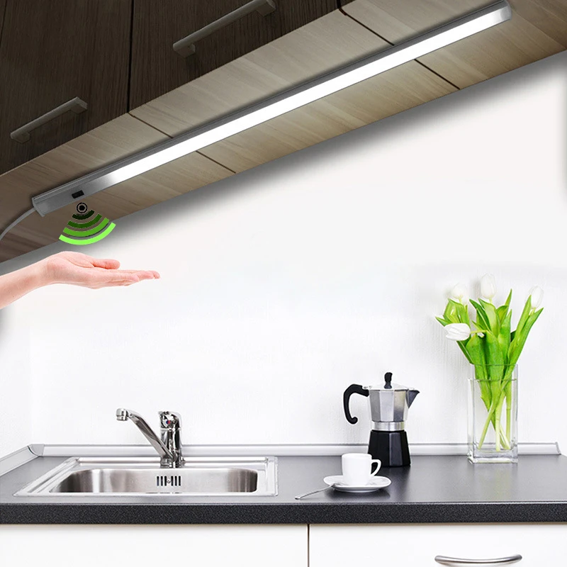 High Quality Sweep Second Hand Watch Led Sensor Cabinet wardrobe Light Sweep Ultra Thin Motion Sensor Kitchen Hand Wave Led Bar