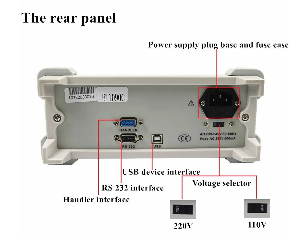  Лабораторный Высокоточный Измеритель ET1091C Benchtop USB lcr 100