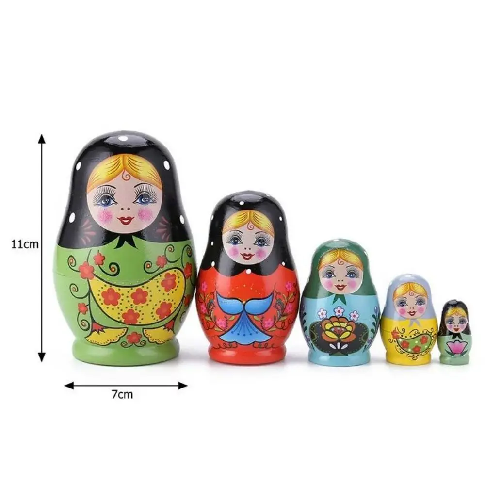 unique toy souvenir wooden matryoshka stacking russian dolls