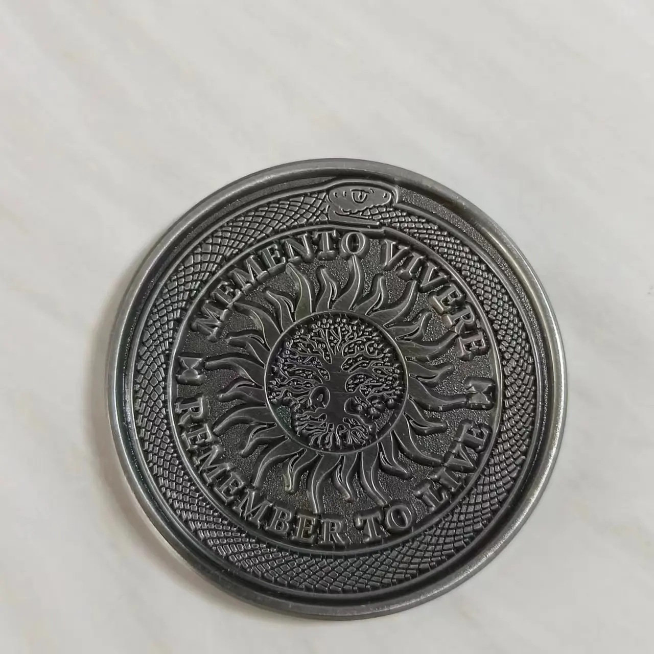 Memento Mori and Amor Fati Stoic Challenge заводская цена античные латунные металлические монеты с пескоструйным покрытием