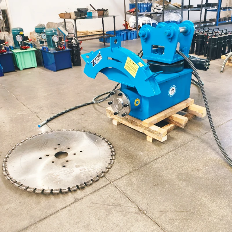 Excavator Mounted Hydraulic Rock Saw with 2400 mm Diameter Diamond Blade
