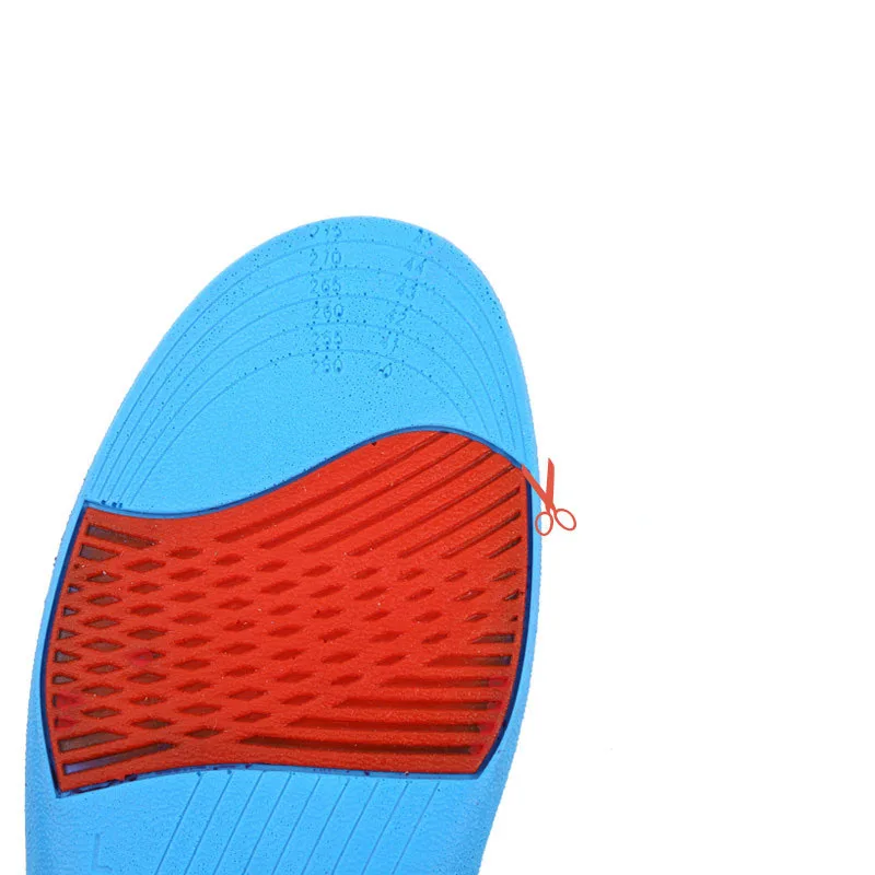 S-King Elastic Shock Absorbing Height Increasing Sports Shoe Insoles 1.7-3.6 CM Increasing Sports Insole