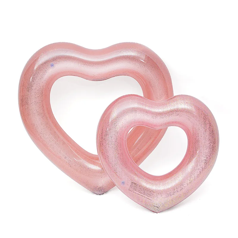 Summer Swimming Ring Eco Friendly Pvc Inflatable Heart Shape Pool Float Tube Water Beach Party Rafts For Adult