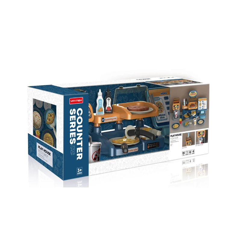 Простое управление большой имитацией кухонной игрушки для детей Детская Игрушка кухонный Игровой Набор Обучающие игрушки цветная коробка от 2 до 4 лет