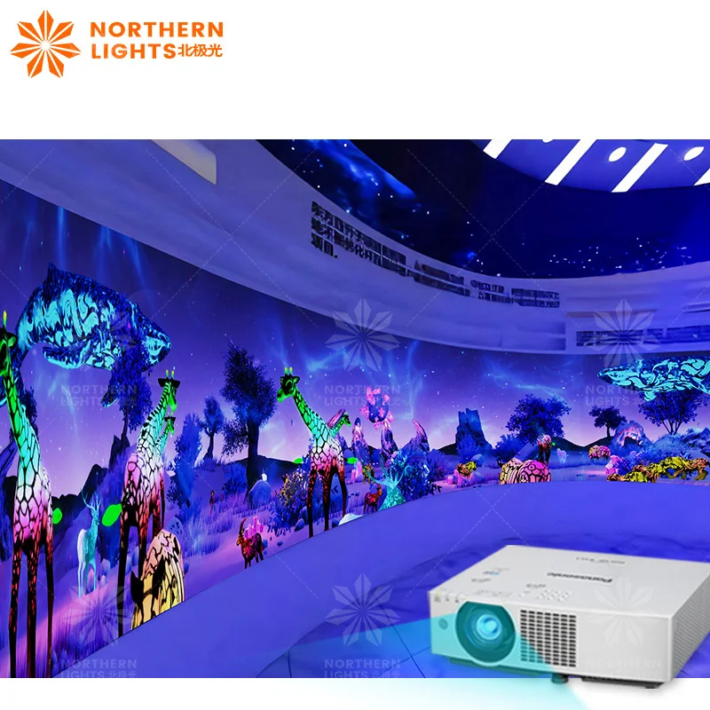 advertising exhibition and museum Large screen Interactive projection interactive wall system