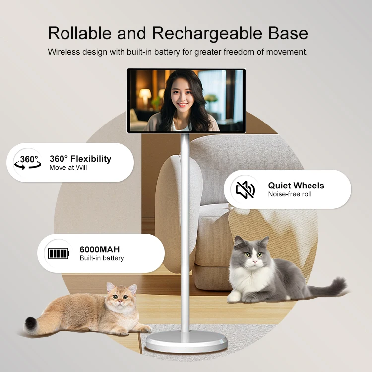 Original Wireless Wifi Rollable Jcpc Bestietv Free Touch Screen Stand Tv Follow By Me 37 Inch Lcd Replacement Screen