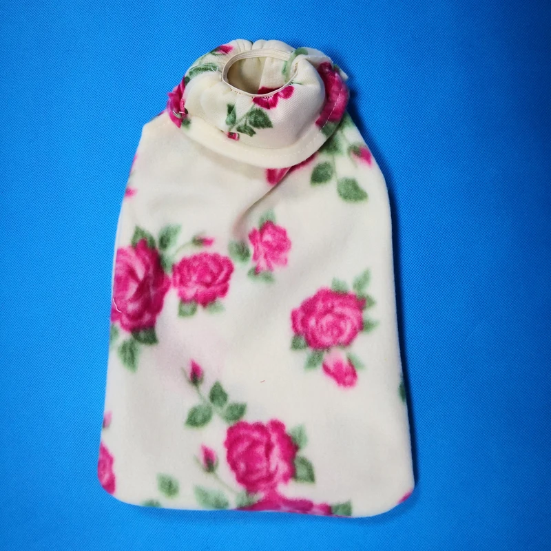 2000ml hot water bag cover hot water bottle printed fleece cover