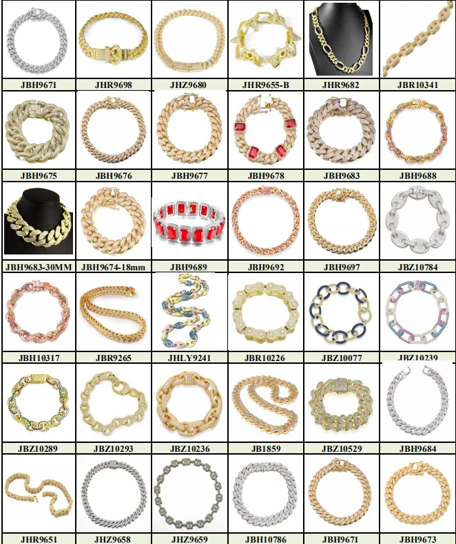 Jasen Jewellery 15mm 18mm Solid Thicker Iced Out Brass or Silver Miami Zircon Stones Lab Diamond Cuban Link Chain Necklace