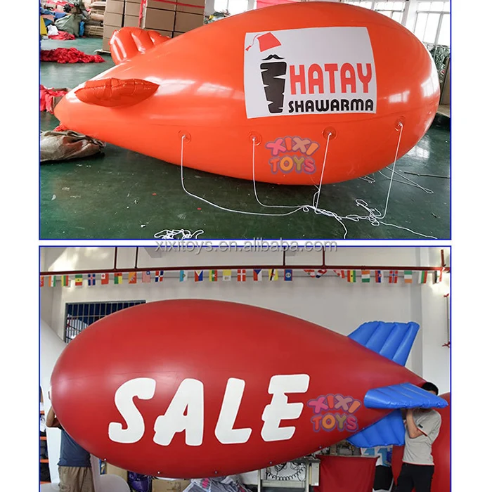XIXI TOYS Outdoor Advertising Custom Inflatable Helium Zeppelin Balloons Inflatable Helium Blimp RC Airship Models