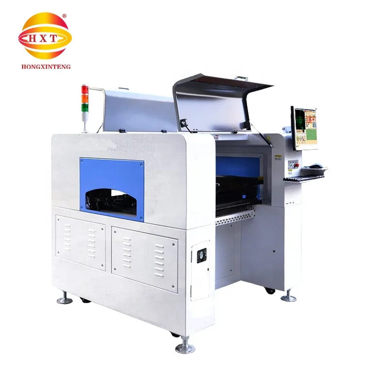 Electronic production machinery 8 head high speed pcb LED chip mounting production line pick and place machine smd
