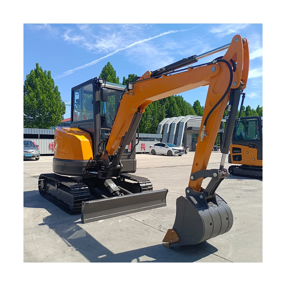 Free Shipping EPA EURO5 mini excavator 3.5 Ton Hydraulic Excavator Mini Digger Bagger Kubota Engine Excavator